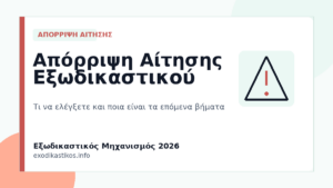 Απόρριψη Αίτησης Εξωδικαστικού: Τι Κάνω Μετά το 2026